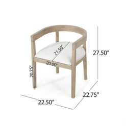 Christopher Knight Home Set Of 2 Ladieu Fabric And Wood Tub Dining Chairs -FurniVerse Store GUEST abf49f56 75c7 44f4 a3b4 50d6dc4ad5fe