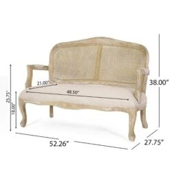 Saley French Country Wood And Cane Loveseat - Christopher Knight Home 19 Saley French Country Wood And Cane Loveseat - Christopher Knight Home -FurniVerse Store GUEST acb3efc9 3161 4272 9f2c 08452f5ba986