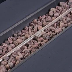 Cape Coral 3pc Aluminum And Rectangular MGO Fire Table Set - Gray - Christopher Knight Home -FurniVerse Store GUEST adc16923 e570 4499 9137 ba485d2dd65b