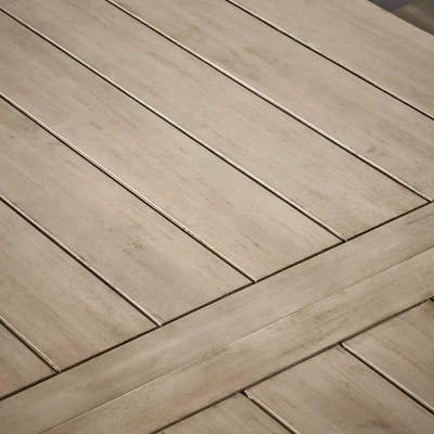 3pc Estelle Farmhouse Cottage Picnic Dining Set Light Gray - Christopher Knight Home 3 3pc Estelle Farmhouse Cottage Picnic Dining Set Light Gray - Christopher Knight Home - Image 3