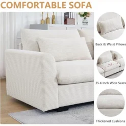 Christopher Knight Home Marsh Corduroy Loveseat With Movable And Storage Ottomans 9 Christopher Knight Home Marsh Corduroy Loveseat With Movable And Storage Ottomans -FurniVerse Store GUEST b2676a8d aa69 4704 9df6 69c77716c058