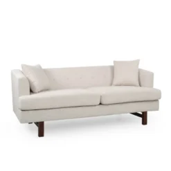 Mableton Mid-Century Modern Upholstered 3 Seater Sofa - Christopher Knight Home -FurniVerse Store GUEST b52e1b44 1b0f 470d a7a4 a71963e03d0e