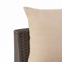 Christopher Knight Home Harper Outdoor Wicker Curved 76" W Loveseat Sectional With Cushions -FurniVerse Store GUEST b713bd6f 5107 4514 ac18 4839dc422680