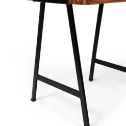 Mcmullen Handcrafted Boho Mango Wood End Table Natural/Black - Christopher Knight Home -FurniVerse Store GUEST b7367db0 f562 44c6 93a5 a37553ff8f1e