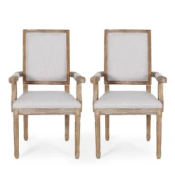 Set Of 2 Maria French Country Wood Upholstered Dining Chairs - Christopher Knight Home 29 Set Of 2 Maria French Country Wood Upholstered Dining Chairs - Christopher Knight Home -FurniVerse Store GUEST b7cab6cc a1bd 4375 93b8 b5c8f256b02e