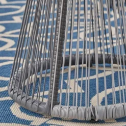 Milan Faux Rattan Side Table - Gray/White - Christopher Knight Home -FurniVerse Store GUEST b7f694df 1130 475e ba36 e1238631d470