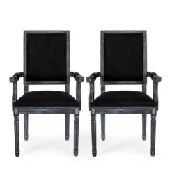 Set Of 2 Maria French Country Wood Upholstered Dining Chairs - Christopher Knight Home 26 Set Of 2 Maria French Country Wood Upholstered Dining Chairs - Christopher Knight Home -FurniVerse Store GUEST b846655e 5e6c 4691 b422 7cf95456cb40