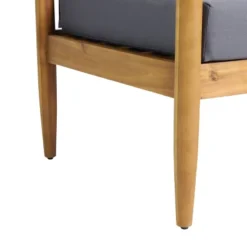 Magnolia Patio Acacia Wood Loveseat - Teak/Dark Gray - Christopher Knight Home -FurniVerse Store GUEST b84e2659 b935 48d3 8d84 84a54c77baa0