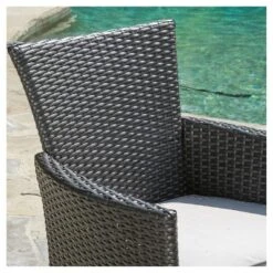 Malta Set Of 4 Wicker Patio Dining Chair With Cushions - Gray - Christopher Knight Home -FurniVerse Store GUEST b944ba72 311f 4e86 b732 a544fe3737a5