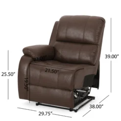 Meridan Contemporary Upholstered Theater Seating Reclining Sofa - Christopher Knight Home -FurniVerse Store GUEST b986af87 a1bc 45c3 bf0a 84975f43ae2e