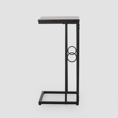 Set Of 2 Bader Modern C-Shaped Side Table Black - Christopher Knight Home 2 Set Of 2 Bader Modern C-Shaped Side Table Black - Christopher Knight Home - Image 2