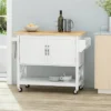 Finzer Farmhouse Kitchen Cart White - Christopher Knight Home