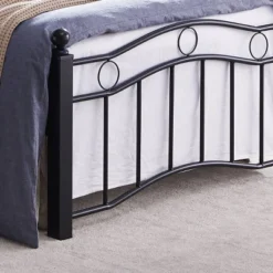Twin Bouvardia Contemporary Iron Bed Black - Christopher Knight Home -FurniVerse Store GUEST bb0aa064 2bfc 44e1 984d b00e04401ac3