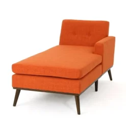 Stormi Mid-Century Modern Fabric Chaise Lounge - Christopher Knight Home -FurniVerse Store GUEST bb452e37 1909 419e 9189 24efc2a92cc4