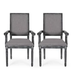 Set Of 2 Maria French Country Wood Upholstered Dining Chairs - Christopher Knight Home 28 Set Of 2 Maria French Country Wood Upholstered Dining Chairs - Christopher Knight Home -FurniVerse Store GUEST bbf71da1 8d01 4701 8dca 2cbdfcfaba1d