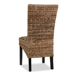 Christopher Knight Home Classic Harper Rattan And Wood Dining Chair (Set Of 2), Brown/Black -FurniVerse Store GUEST bc287463 5e40 4010 b56c 5f7a7369811d