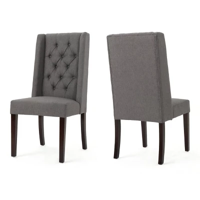 Set Of 2 Blythe Tufted Dining Chairs - Christopher Knight Home 8 Set Of 2 Blythe Tufted Dining Chairs - Christopher Knight Home - Image 8