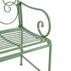 Christopher Knight Home Clay 41" Modern Outdoor Iron Garden Bench With Floral Design -FurniVerse Store GUEST be99fe1d 0f50 4ff6 af21 d252824d047d