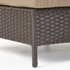 Christopher Knight Home Harper Outdoor Wicker Curved 76" W Loveseat Sectional With Cushions -FurniVerse Store GUEST bf54f0ae 041b 4794 849e aeba3de38df6