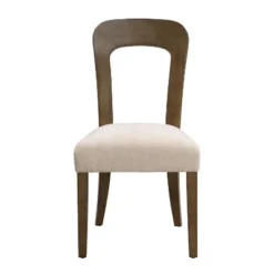 Set Of 2 Elegant Wooden Dining Chairs With Chenille Upholstered Seat, Solid Rubberwood Frame - Christopher Knight Home -FurniVerse Store GUEST c01bada4 3906 4ab9 b257 8ef147d19dd2