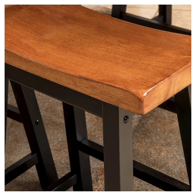 4pc Pomeroy Dining Set Walnut - Christopher Knight Home 2 4pc Pomeroy Dining Set Walnut - Christopher Knight Home - Image 2