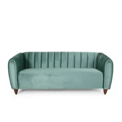 Richland Modern Glam Velvet Channel Stitch 3 Seater Sofa - Christopher Knight Home -FurniVerse Store GUEST c28eda81 9826 4fe0 b800 b08e99b74f24