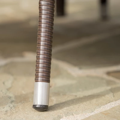 Corsica Square Wicker Dining Table - Multi Brown - Christopher Knight Home 3 Corsica Square Wicker Dining Table - Multi Brown - Christopher Knight Home - Image 3