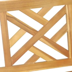 Alejandro Outdoor Acacia Wood Hanging Porch Swing Teak - Christopher Knight Home: 2-Person Garden Swing, Rustic Style