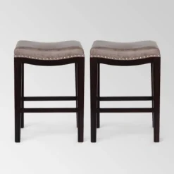 Set Of 2 Tiffin Contemporary Studded Counter Height Barstools - Christopher Knight Home -FurniVerse Store GUEST c48a6649 b23e 4041 a47c 6fc089d4220a