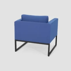 Walden 2PK Aluminum Upholstered Club Chair Navy Blue - Christopher Knight Home 6 Walden 2PK Aluminum Upholstered Club Chair Navy Blue - Christopher Knight Home -FurniVerse Store GUEST c5e9c909 7ff5 430b b9db 5af1da8ce38d