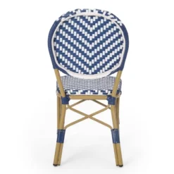 Picardy 3pc Outdoor Aluminum French Bistro Set - Navy/White/Bamboo - Christopher Knight Home 20 Picardy 3pc Outdoor Aluminum French Bistro Set - Navy/White/Bamboo - Christopher Knight Home -FurniVerse Store GUEST c5fde68b dbda 4c72 a4fd 52a79cb36828