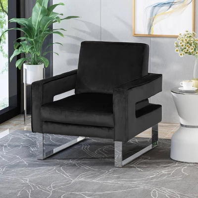 Kirkwood Modern Glam Velvet Club Chair - Christopher Knight Home 1 Kirkwood Modern Glam Velvet Club Chair - Christopher Knight Home