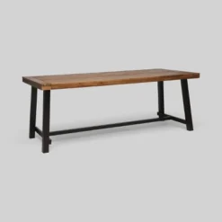 Carlisle Rectangle Acacia And Iron Patio Dining Table - Christopher Knight Home -FurniVerse Store GUEST c7a7d968 1402 4368 aa7c 4ad9bd106196