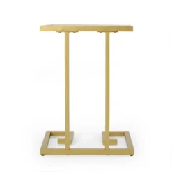 Hickson Modern Glam C Shaped End Table Gold - Christopher Knight Home -FurniVerse Store GUEST c7e90abd 2488 4802 8ef4 fa544e46e643