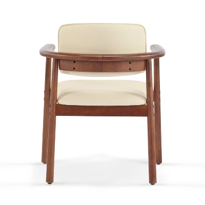 Christopher Knight Home Contemporary Jessica Rubberwood Faux Leather Upholstered Dining Chairs (Set Of 2) 5 Christopher Knight Home Contemporary Jessica Rubberwood Faux Leather Upholstered Dining Chairs (Set Of 2) - Image 5