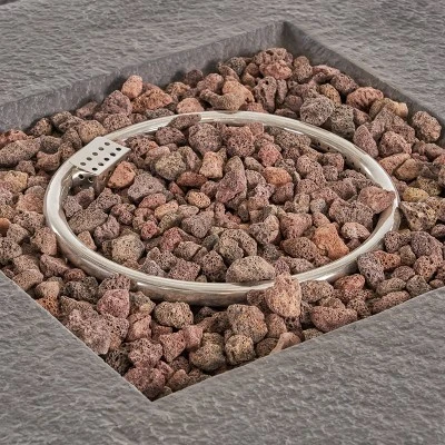 Ariel 5pc Wicker Rocking Chairs And Fire Pit Set - Dark Brown/Beige - Christopher Knight Home 4 Ariel 5pc Wicker Rocking Chairs And Fire Pit Set - Dark Brown/Beige - Christopher Knight Home - Image 4