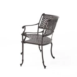 Sebastian Cast Aluminum Patio Sector Bench - Shiny Copper - Christopher Knight Home -FurniVerse Store GUEST cb279948 e43b 46fe bd90 91d8a37ada5b