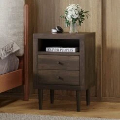 Industrial Wooden 2-Drawer Closet Chest Storage Cabinet Bedroom Living Room-Christopher Knight Home -FurniVerse Store GUEST cbae0ea0 fb3a 4953 a2e5 aa527dba8006