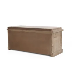 Niemi Rustic Storage Bench With Cushion Beige/ Natural/Black - Christopher Knight Home -FurniVerse Store GUEST cc2ae584 b756 44e8 a373 ca95de3d02d2