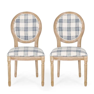 Set Of 2 Phinnaeus French Country Fabric Dining Chairs - Christopher Knight Home 7 Set Of 2 Phinnaeus French Country Fabric Dining Chairs - Christopher Knight Home - Image 7