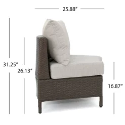 Christopher Knight Home 2pc Newton Wicker Outdoor Patio Curved Loveseat Sectional With Cushions Brown/Ceramic Gray 13 Christopher Knight Home 2pc Newton Wicker Outdoor Patio Curved Loveseat Sectional With Cushions Brown/Ceramic Gray -FurniVerse Store GUEST cd7ac30a 52ab 4664 a5b0 a0b89ae01fc6