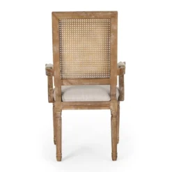 7pc Chatau Farmhouse Fabric Upholstered Wood And Cane Dining Set - Christopher Knight Home -FurniVerse Store GUEST cda7ee05 fc55 4495 a4e6 453ef6a98847