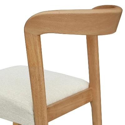 Christopher Knight Home Sonore Contemporary Rubberwood Upholstered Dining Chairs With Curved Open Back (Set Of 2) 7 Christopher Knight Home Sonore Contemporary Rubberwood Upholstered Dining Chairs With Curved Open Back (Set Of 2) - Image 7