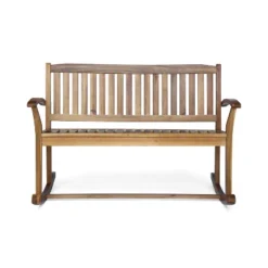 Christopher Knight Home Amina Acacia Wood Rectangular Rocking Bench -FurniVerse Store GUEST d07a2857 7ea6 43eb 914c ab15cbd2c531