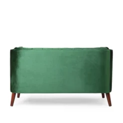 Holasek Contemporary Velvet Upholstered Tufted Loveseat - Christopher Knight Home -FurniVerse Store GUEST d2566196 7d86 41c7 9b25 134bf946ad24