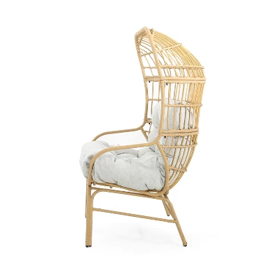 Christopher Knight Home Palos Outdoor Wicker Loveseat With Cushion 5 Christopher Knight Home Palos Outdoor Wicker Loveseat With Cushion - Image 5