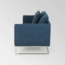 Canisbay Modern Sofa Navy Blue - Christopher Knight Home -FurniVerse Store GUEST d3708f18 eebd 48f1 bba2 7bc1b4388835