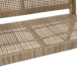 Christopher Knight Home Kiara Outdoor Wicker And Acacia Wood Loveseat, Light Brown -FurniVerse Store GUEST d4b2b147 cb9a 456a 991d 13a8300005d3