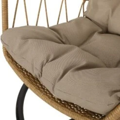 Allegra Outdoor Wicker Hanging Chair With Stand - Light Brown/Tan - Christopher Knight Home 7 Allegra Outdoor Wicker Hanging Chair With Stand - Light Brown/Tan - Christopher Knight Home -FurniVerse Store GUEST d6eeeb05 db3b 4e36 a0a7 5d1c9786fc83