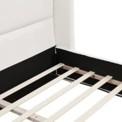 Christopher Knight Home Octavia Modern Upholstered Bed With Tall Headboard, White -FurniVerse Store GUEST d79349c8 9bf2 479e 9835 b78016d215d8